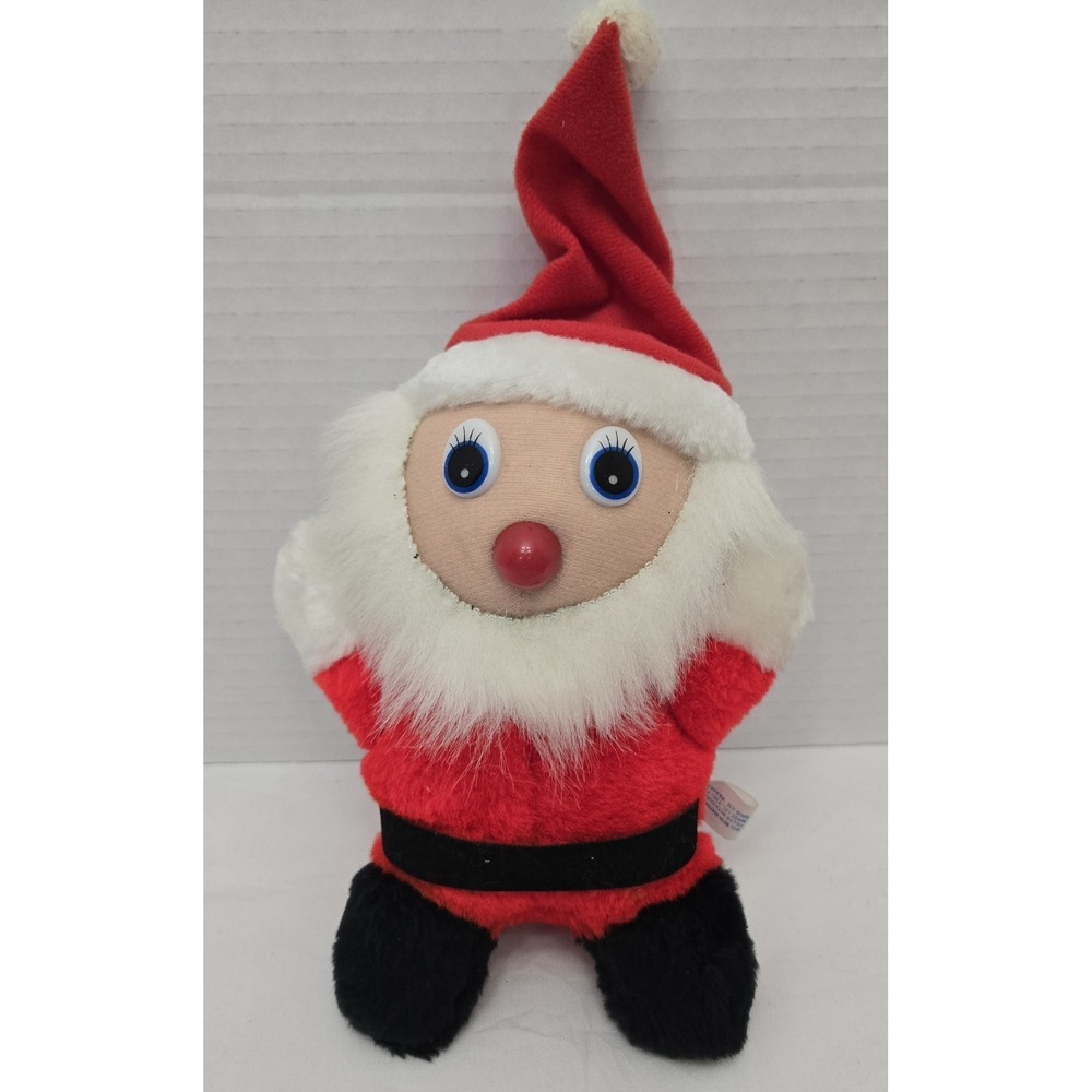 Vintage Nanco 7" Santa Claus Plush Stuffed Animal Christmas Holiday Ornament GUC